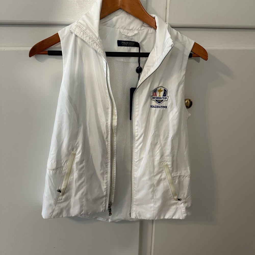 Polo Golf White Vest Ryder Cup 2016